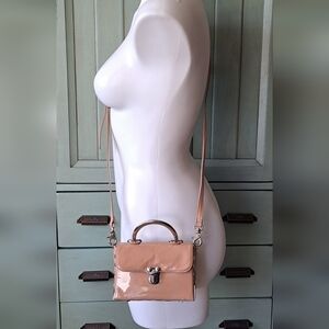 Cute Boxy Mini Bag Crossbody in Nude/Beige with Stud Accents Urban Outfitters